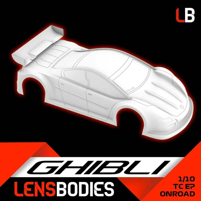 Lens Bodies GHIBLI 1/10 Touring Onroad Body Lexan Shell - Light Weight