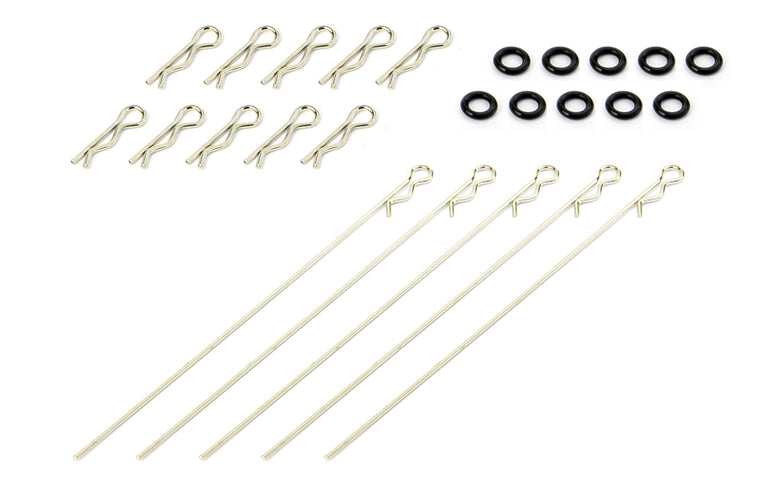 MUCHMORE Stainless Pro Body Clips, Cushion O ring Set (10) MR-PCS