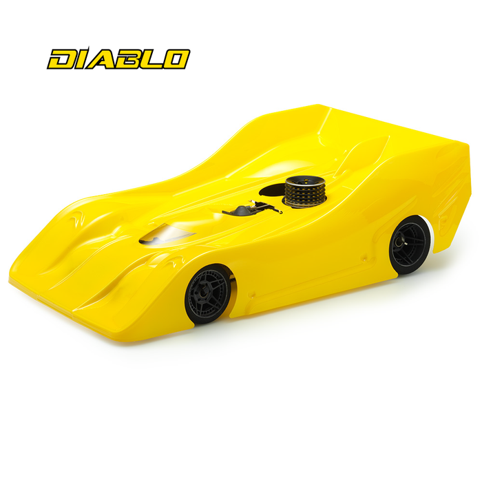 Xtreme R18 DIABLO PRECUT INFINITY IF18 1/8 Scale Onroad Nitro Competition Body Shell - Ultra Light 0.7mm - MTB0408-07CI