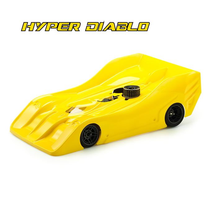 Xtreme R18 HYPER DIABLO 1/8 Scale Onroad Nitro Competition Body Shell - Ultra Light 0.7mm - MTB0423-07