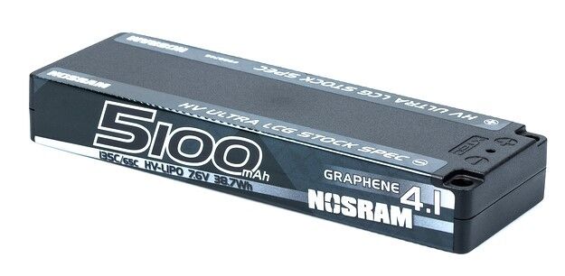 Nosram Graphene-4.1 5100mAh 7.6V 135C/65C HV Ultra LCG Stock Spec LiPo Akku - 248g - 999746