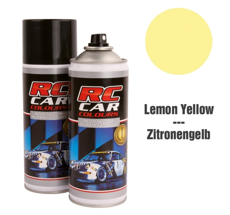 RC Car Colours YELLOW 020 Lexan Colour Spray 150ml -  PRC00020