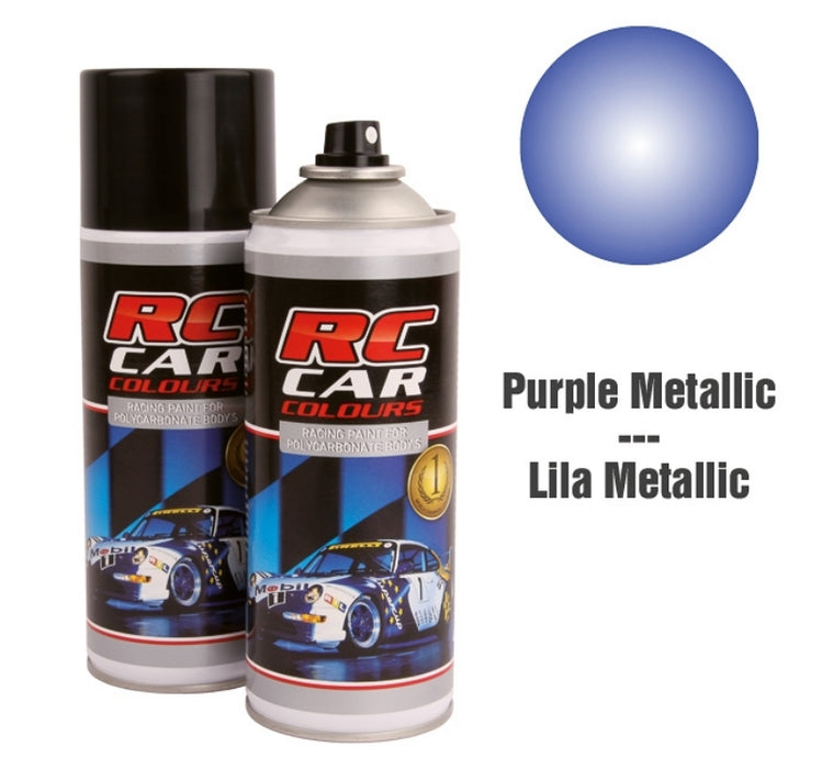 RC Car Colors METALIC PURPLE 930 Lexan Color Spray 150ml - PRC00930