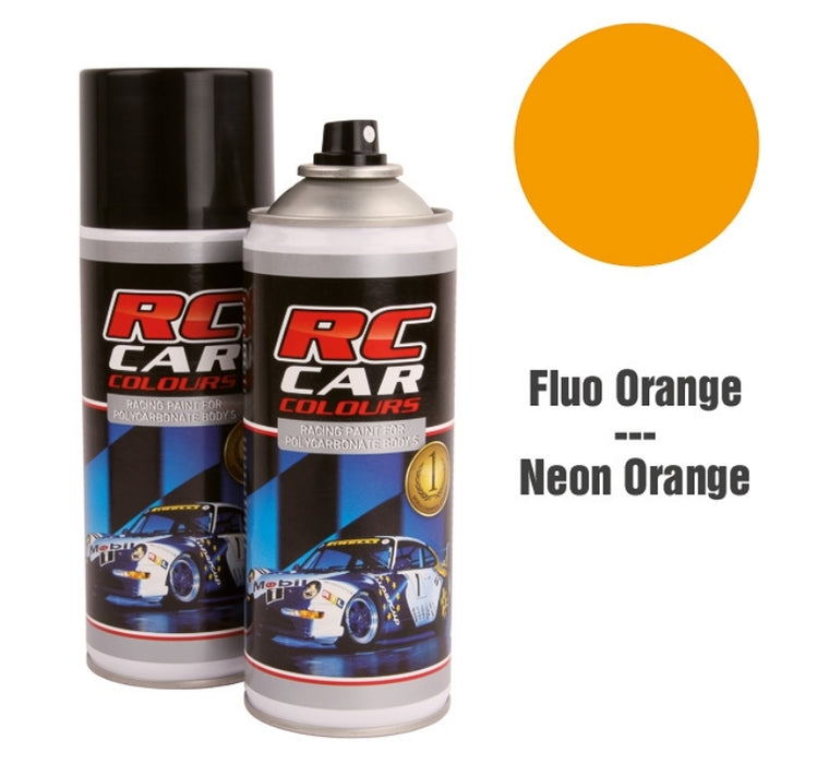RC Car Colors FLUO ORANGE 006 Lexan Color Spray 150ml - PRC01006