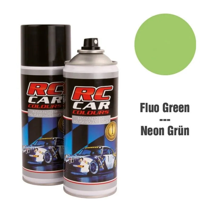 RC Car Colours FLUO GREEN 008 Lexan Colour Spray 150ml -  PRC01008