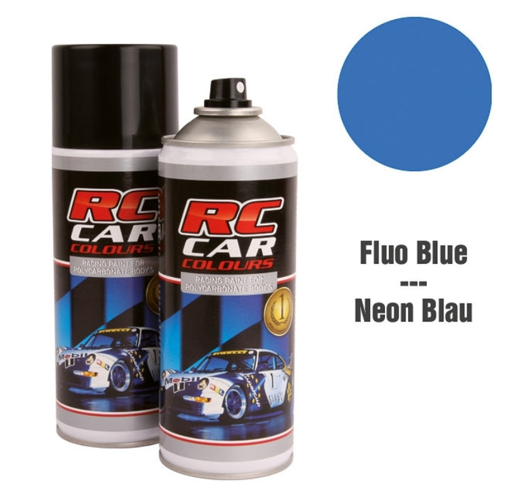 RC Car Colours FLUO BLUE 014 Lexan Colour Spray 150ml -  PRC01014