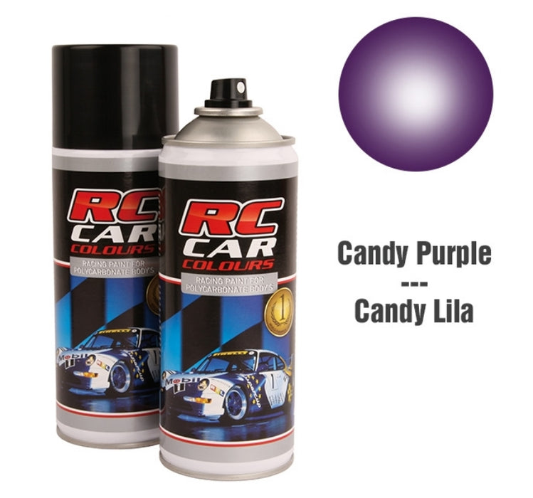 RC Car Colours CANDY ICE PURPLE 024 Lexan Colour Spray 150ml -  PRC01024