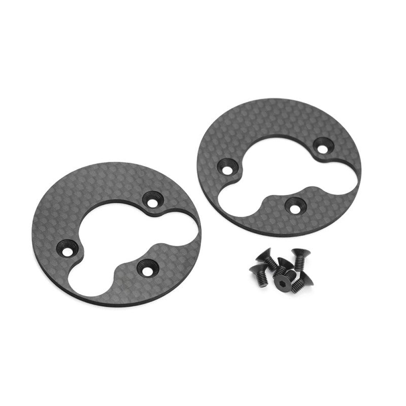 Infinity REAR WHEEL PLATE CARBON GRAPHITE (AERODISK) (2) R0190 - RCXX - rc racing for professionals