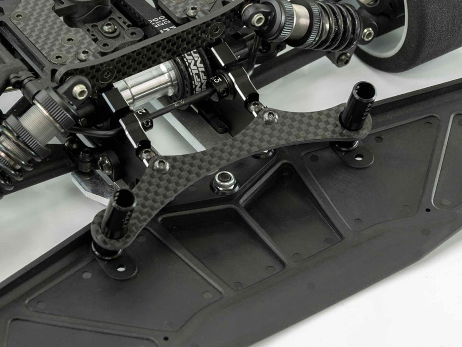 Infinity CARBON GRAPHITE FRONT BODY MOUNT PLATE (for LONG POST) (1) - R0274B