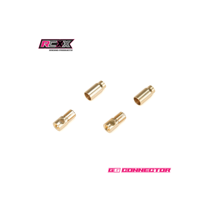 RCXX G6 High Current Connector Gold Plug (2) - Male
