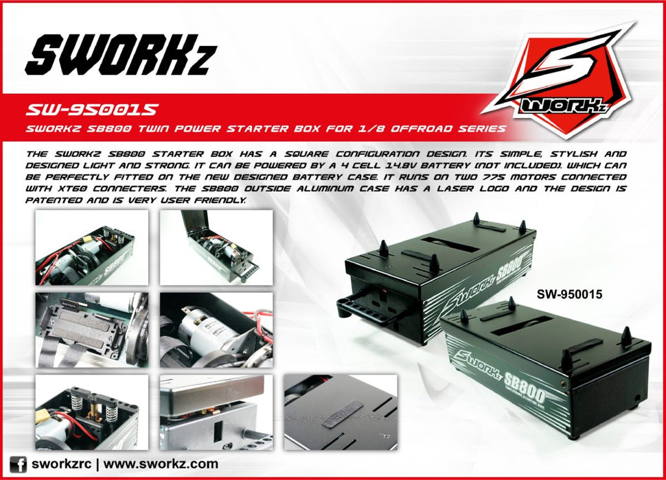 SWORKz SB800 Twin Power Starter Box 1/8 OffRoad