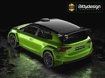 Bittydesign SKODA Fabia RS Rally2 1/10 Body - 190mm - BDRX