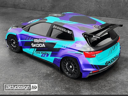 Bittydesign SKODA Fabia RS Rally2 1/10 Body - 190mm - BDRX