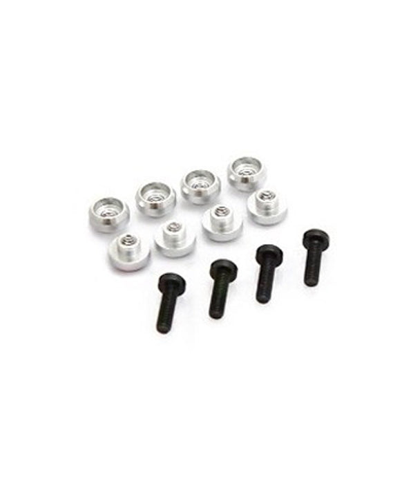 Highest Servo Grommet 4.5mm Set (8) Silver