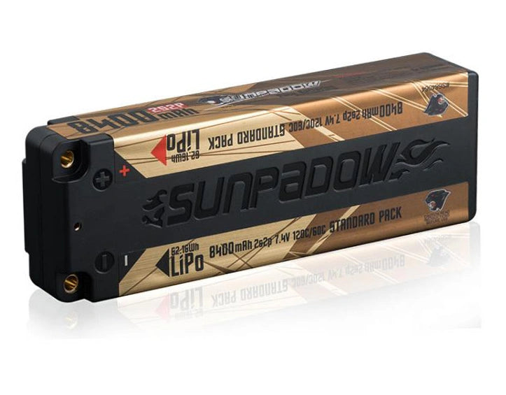 Sunpadow Competition LiPo Akku 2S 7.4V 8400mAh – 120C/60C - SWS6684064 - RCXX - RC Racing Shop | RC Models | Tuning & Spare Parts for Professionals