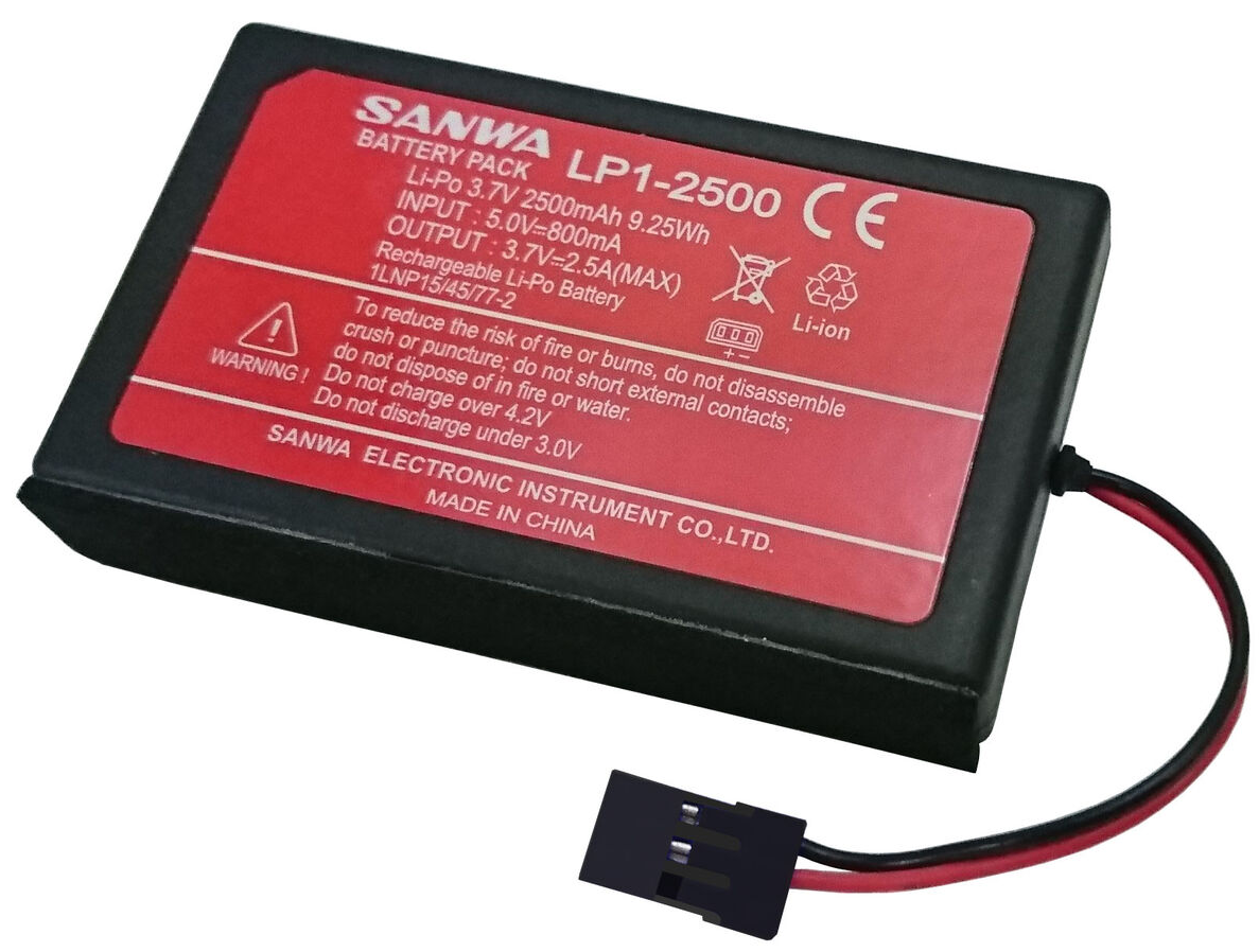 Sanwa LiPo Tx battery for SANWA M17 (LP1-2500) LiPo 3,7V Type-C 107A10991A