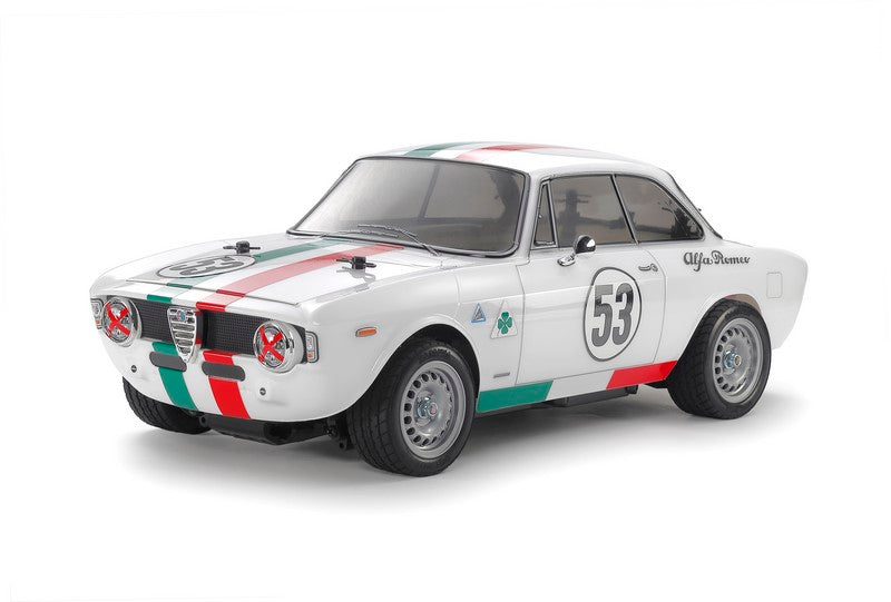 Tamiya 1/10 RC Alfa Giulia Sprint GTA Club Racer White Body Painted (MB-01) - 47501