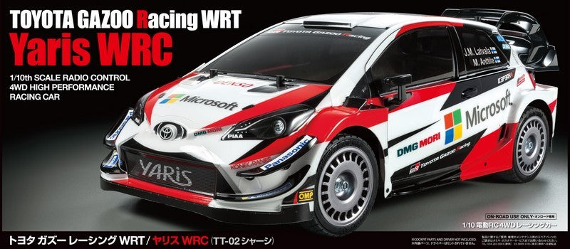 Tamiya Toyota Gazoo R. WRT 1/10 Yaris WRC TT-02 - 58659A (ohne ESC)