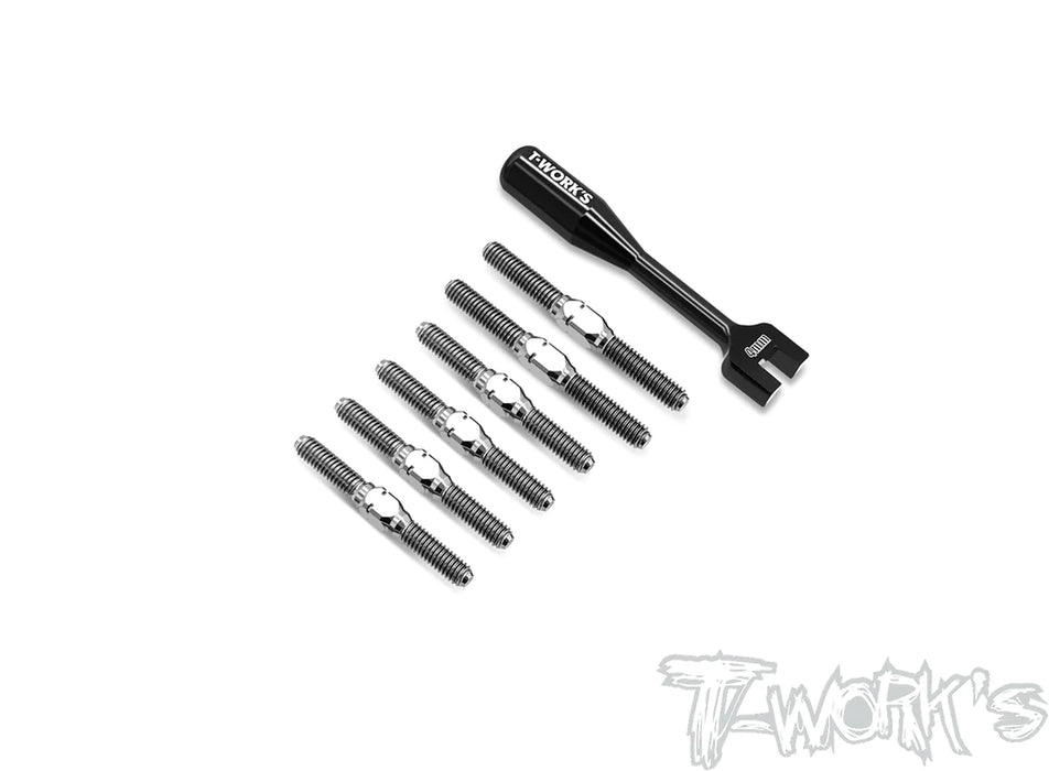 T-Works TB-286 64 Titanium Turnbuckle Set for Sworkz S14-4C