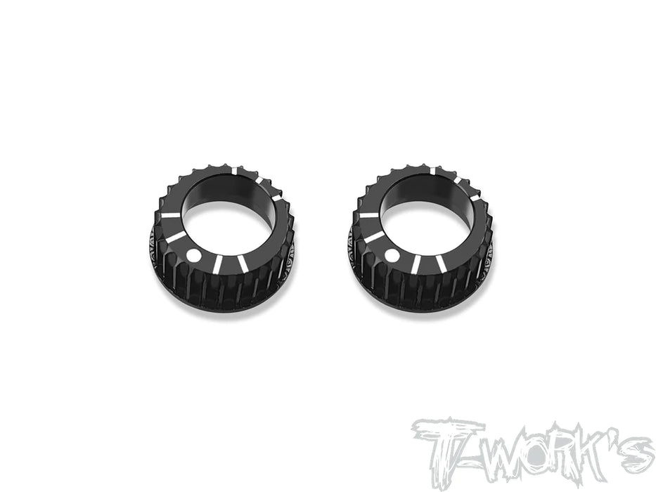 T-Works TE-222-A800 Alum. Adjustment Bearing Hub for Awesomatix A800R/800 - 2pcs.