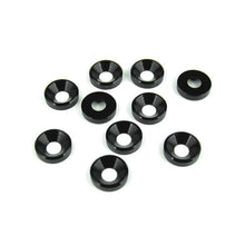 Tekno M4 Countersunk Washers (black anodized, 10pcs) - TKR1228