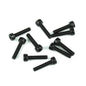 Tekno M3x14mm Cap Head Screws (black, 10pcs) - TKR1525