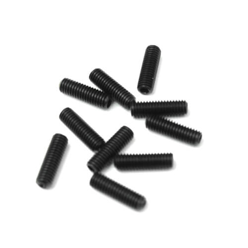 Tekno Mx10mm Set Screws (black, 10pcs) - TKR1605