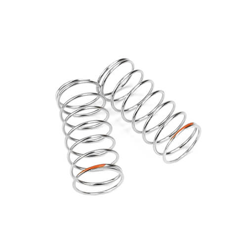 Tekno Shock Spring Set (front, 1.3x8.13, 3.62lb/in, 45mm, orange) - TKR6786