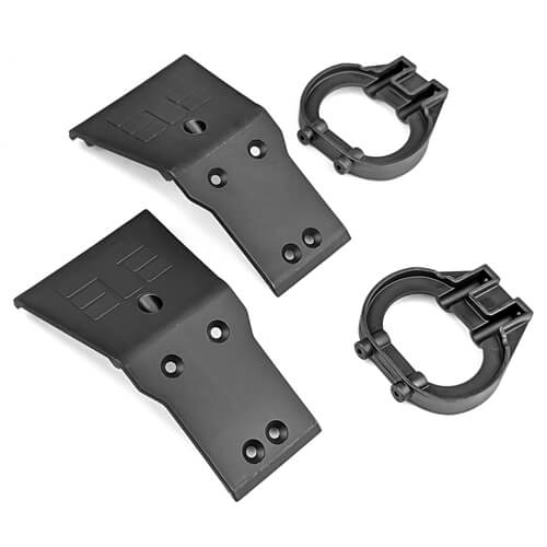 Tekno Skid Plate and Bumper Cushion (F/R, MT/SCT410 2.0) - TKR9660