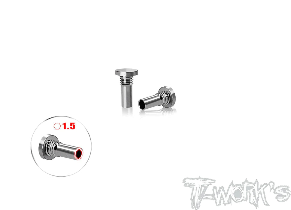T-Works TP-800R-G 64 Titanium 15% Action Progression Spring screw for Awesomatix A800R - 2pcs.
