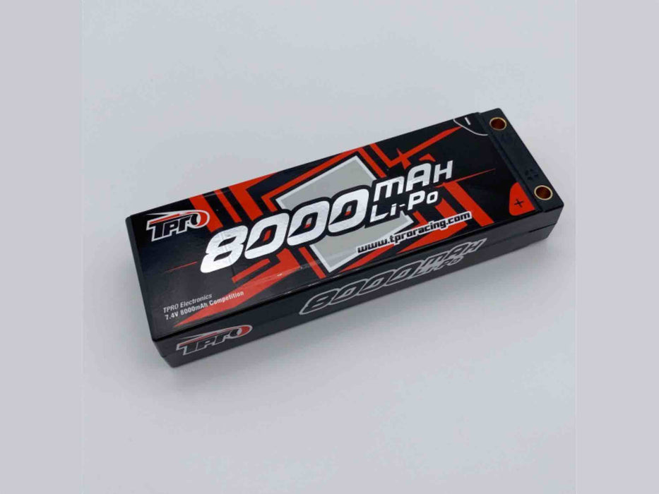 TPRO Lipo 8000mah 7.4V 2S Competition - 5mm - TP73006