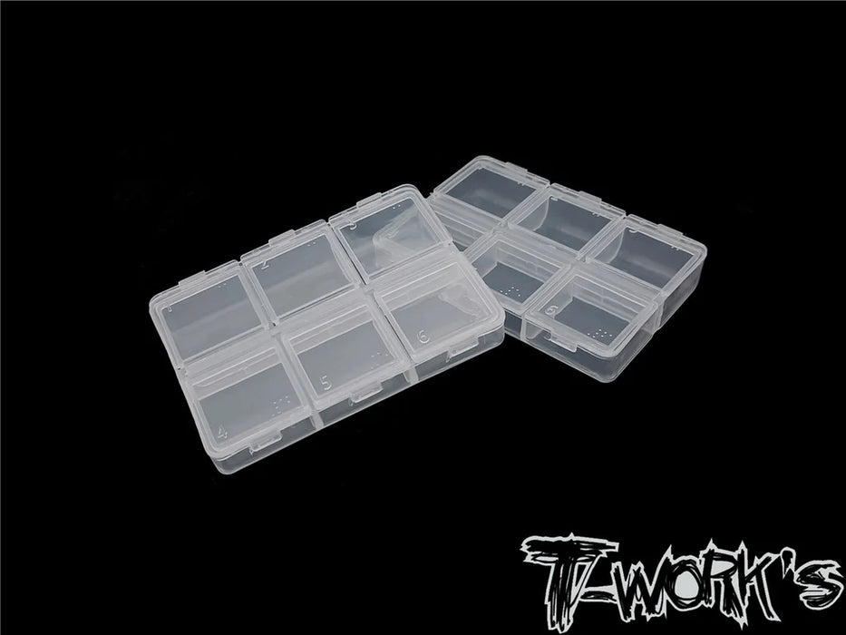 T-Works TT-047 6 Case Hardware Storage Boxes 8.2x6x1.8cm (2)