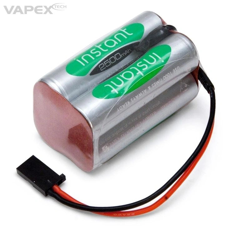 Vapex NiMH Empfängerakku 4.8V 2500mAh – Instant-Serie mit Futaba-Stecker - VP2500AAW4F2 - RCXX - RC Racing Shop | RC Models | Tuning & Spare Parts for Professionals