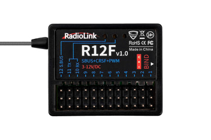 RadioLink R12F 2.4GHz 12-Channel FHSS Receiver - 1RL0160