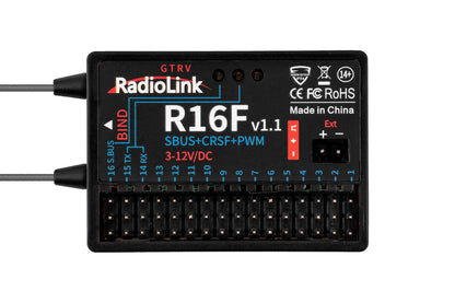 Télécommande RadioLink T16D 16 canaux avec récepteur R16F - 1RL0130