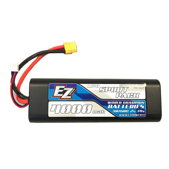 EZ POWER LIPO 4000MAH 7,4V 2S 30/60C - XT60