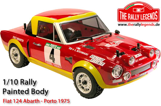 Rally Legends 124 Abarth Painted Body