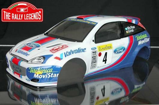 Rally Legends Ford Focus WRC Painted Body with holes