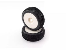 Hot Race 1/8 Offroad Buggy Tires - MIAMI SUPERSOFT (2) White Rims - RCXX - rc racing for professionals