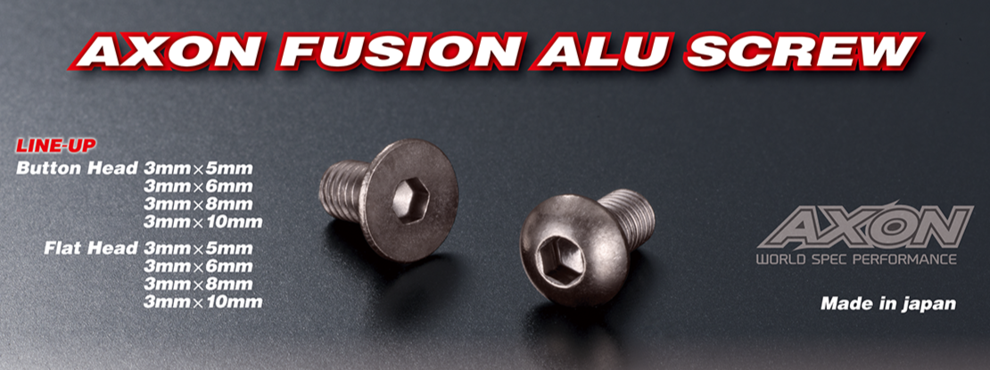 Axon Fusion Aluminium Screw - Button Head 3x5mm (4) - RCXX - rc racing for professionals