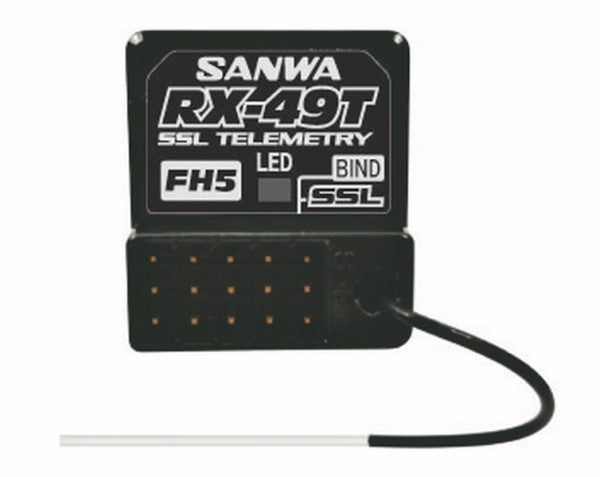 Sanwa RX-49T (FH5/FH5U) Waterproof Telemetry Receiver - 107A41433A