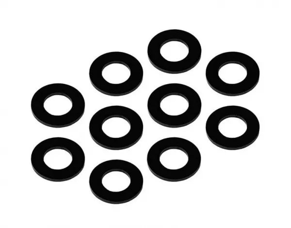 MR33 Aluminum Washers 3.0x6.0x0.5mm - Black (10)