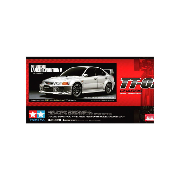 Tamiya Mitsubishi 1/10 Lancer EVO V TT-02 - 58713A (without ESC)