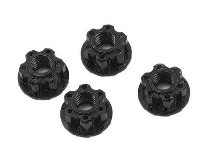 4mm Aluminium Wheel Flange Lock Nut 4pcs For RC Car Black
