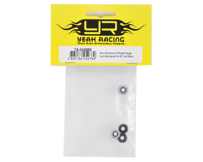 4mm Aluminium Wheel Flange Lock Nut 4pcs For RC Car Black